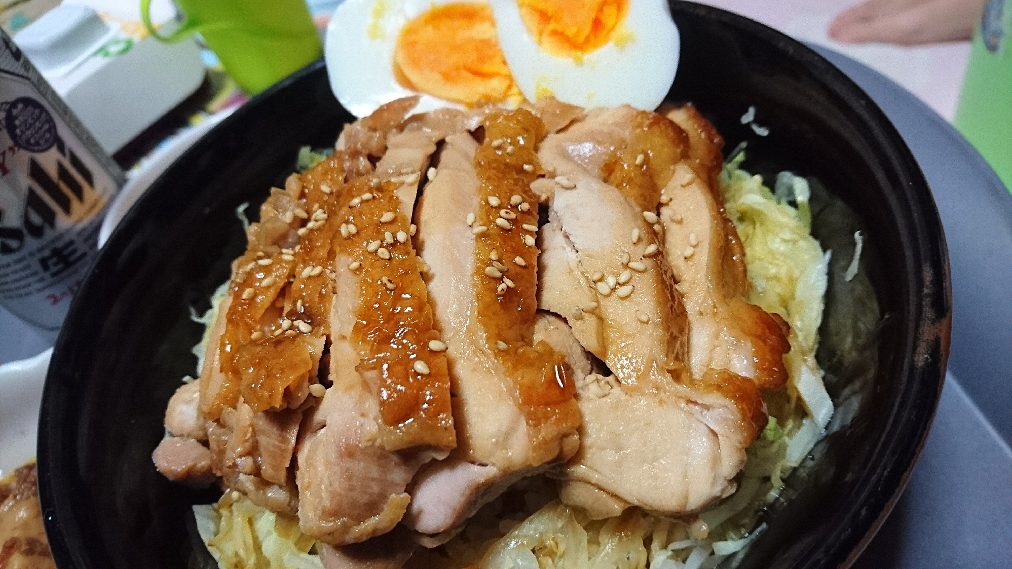 スタミナ飯！男の照り焼き丼