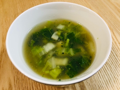 ホタテと白菜のコンソメスープ