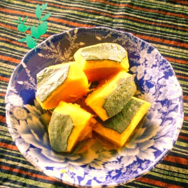 上品仕上げ レンジで簡単 かぼちゃの煮つけ