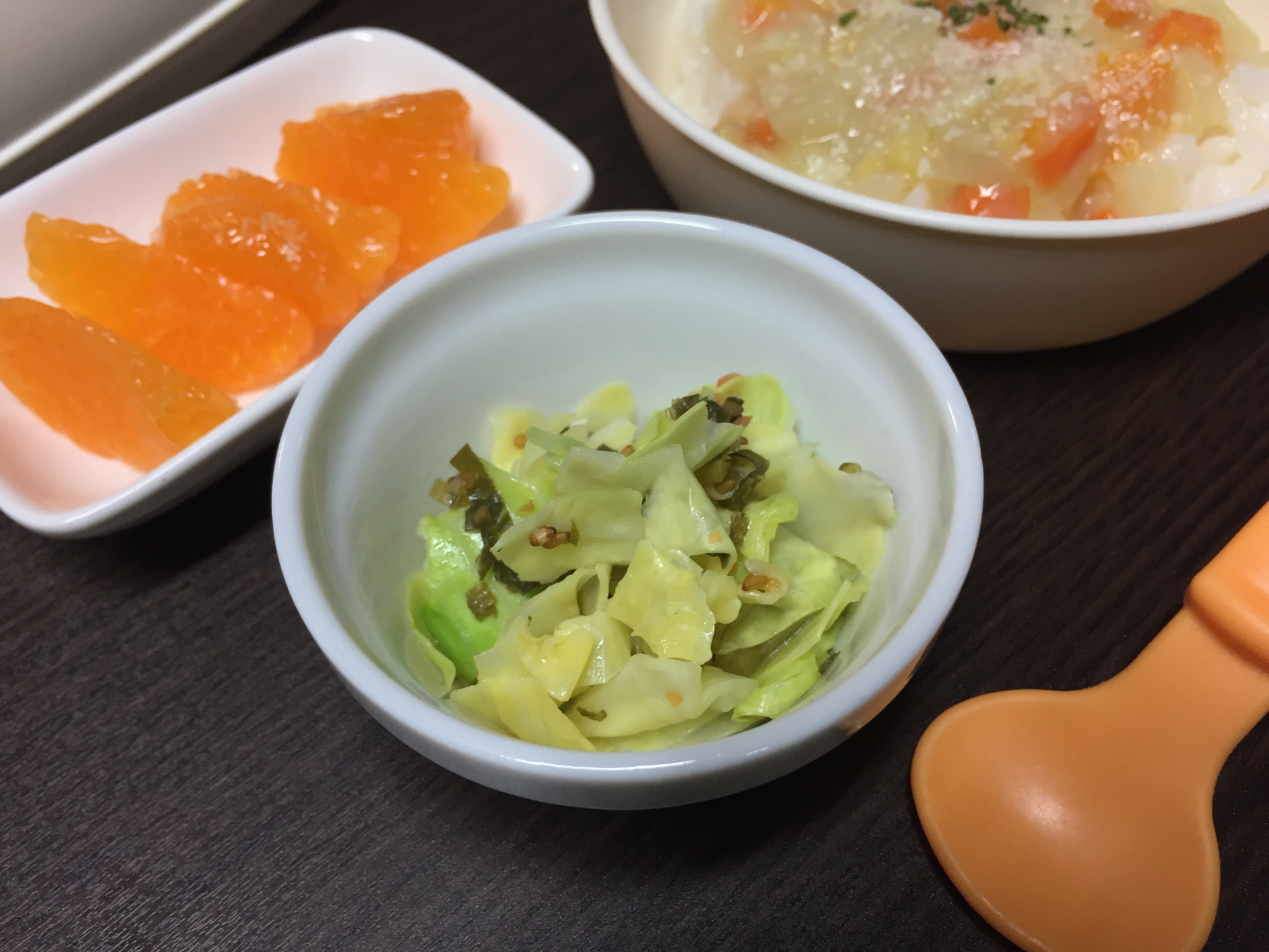 【離乳食 完了期】パパッと！キャベツの中華和え