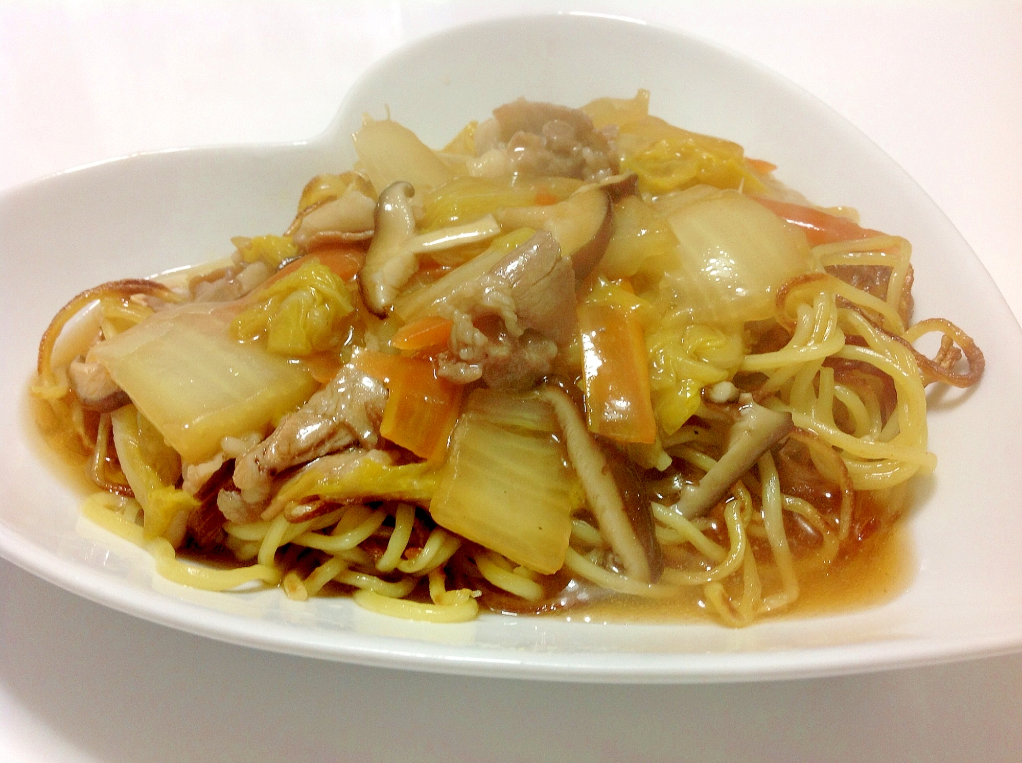 簡単 白菜あんかけ焼きそば レシピ 作り方 By Mywayu 楽天レシピ