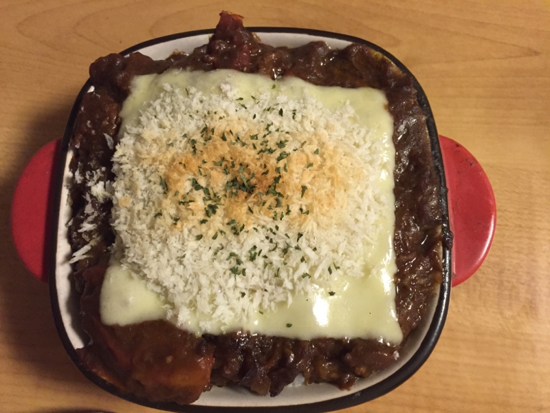 残ったカレーで、簡単☆焼きカレー