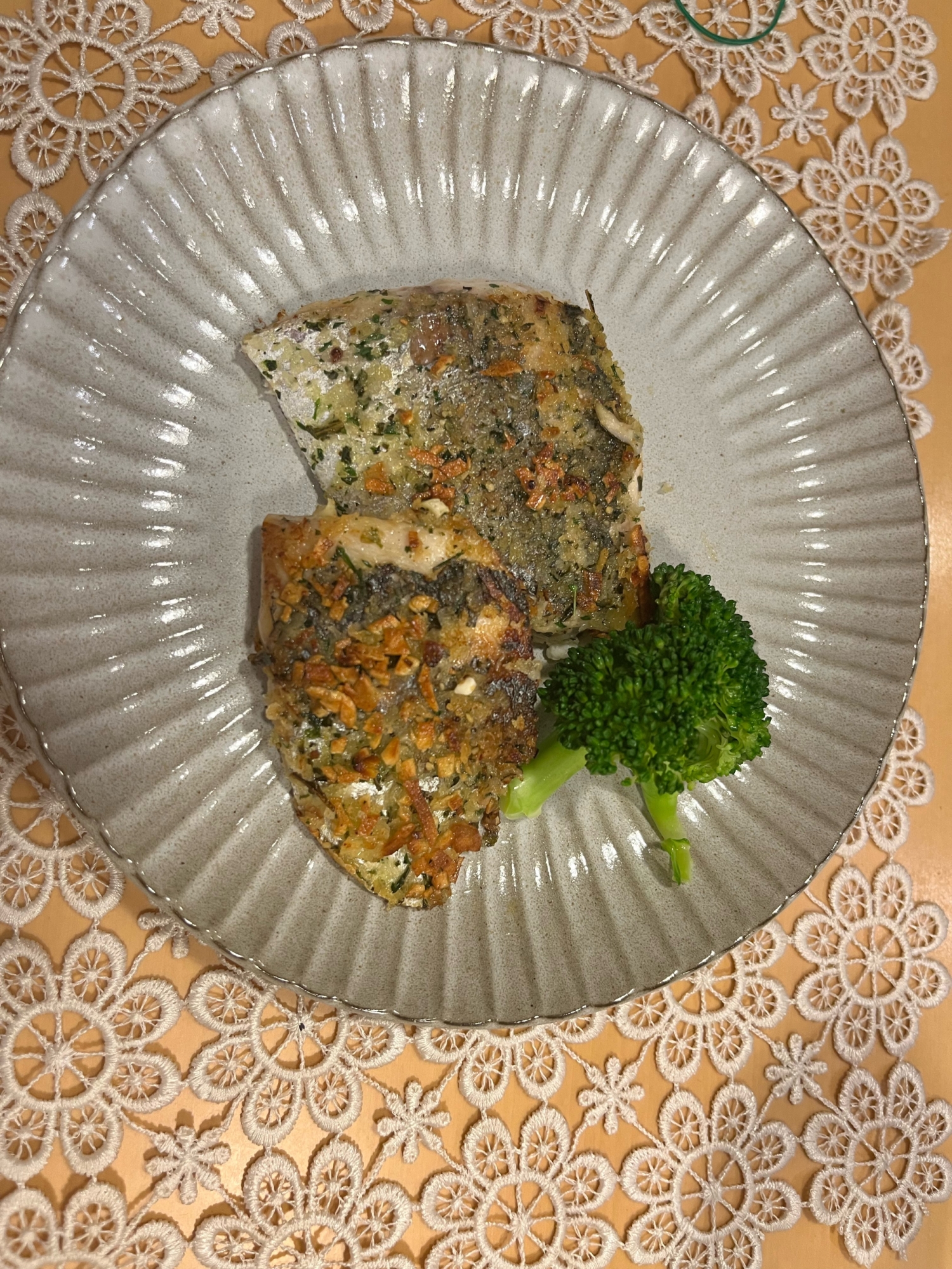 鯵の香草パン粉焼き