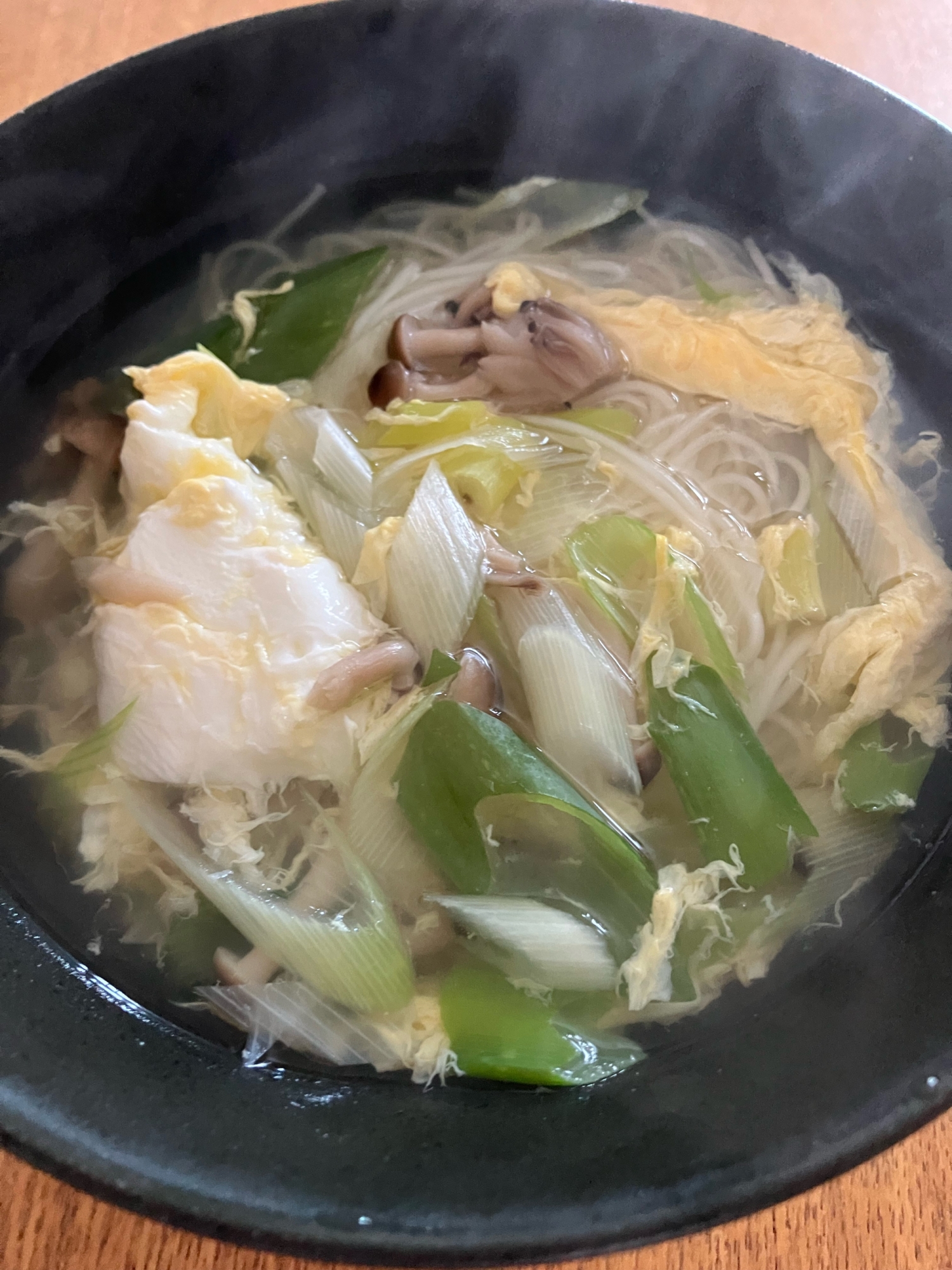 ネギ卵そうめん