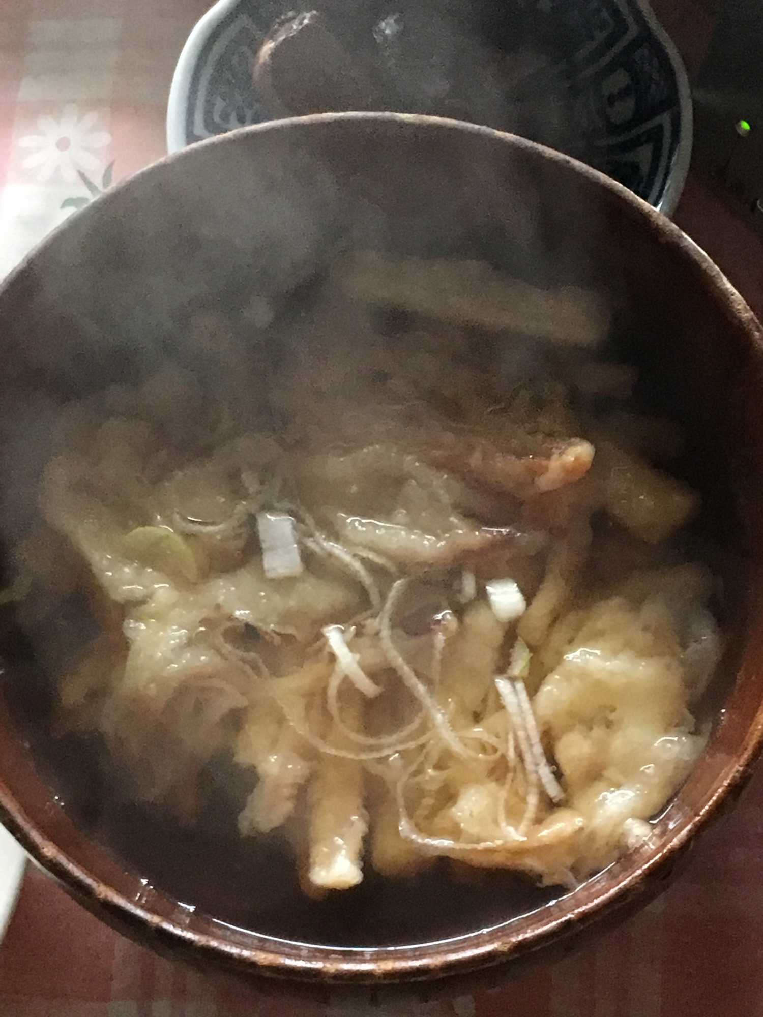 野菜のかき揚げのスープ