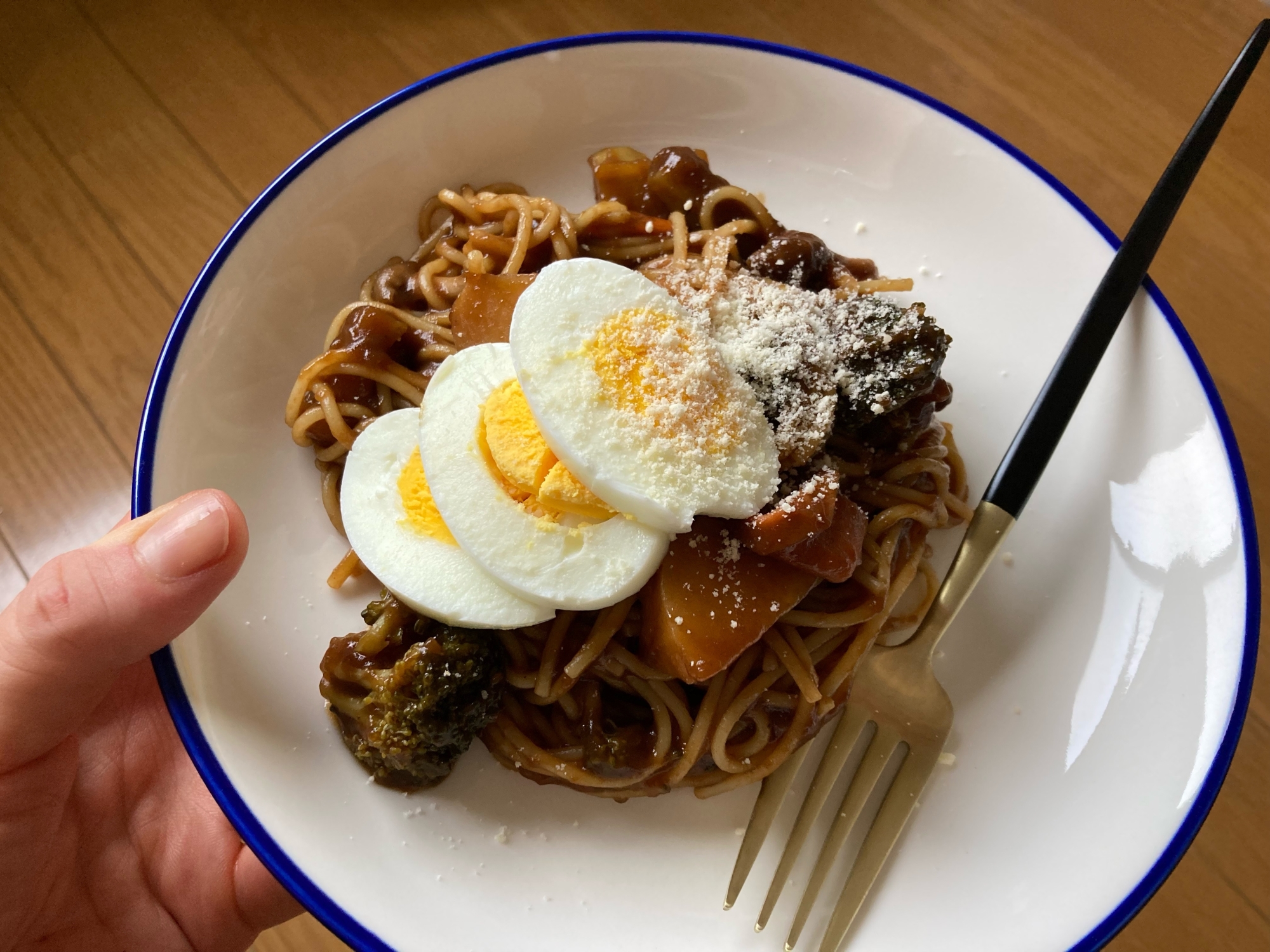 ビーフシチュースパゲティ