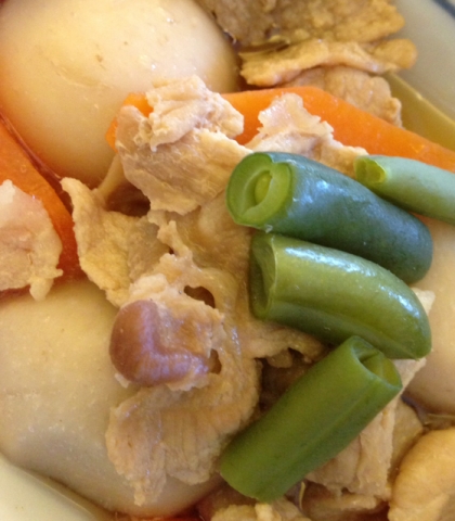 里芋と豚肉の簡単煮物