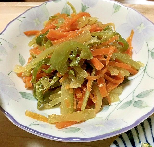 皮も捨てずに食べたい！冬瓜の皮で味噌きんぴら☆