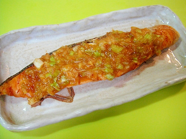 鮭のもろみネギ味噌焼き レシピ 作り方 By Mint74 楽天レシピ 鮭のもろみネギ味噌焼き レシピ 作り方 By Mint74 楽天レシピ