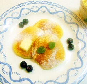 カフェ気分 リコッタチーズのパンケーキ レシピ 作り方 By 楽天出店店舗 クッキングクロッカ楽天市場店 楽天レシピ