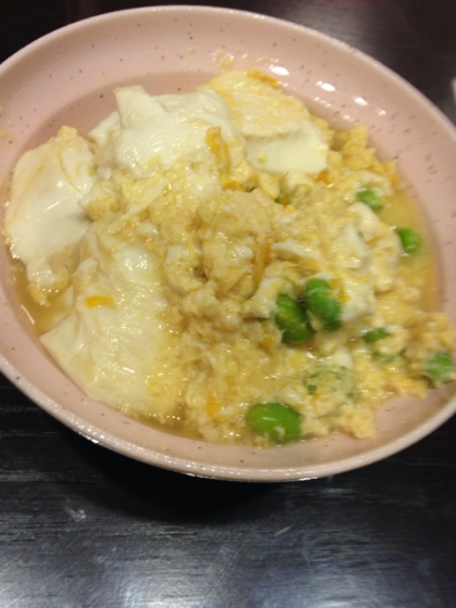 子供がネギ苦手なので、枝豆を入れました(^^)スプーンでパクパク食べてました。美味しく簡単で、また作ります！
