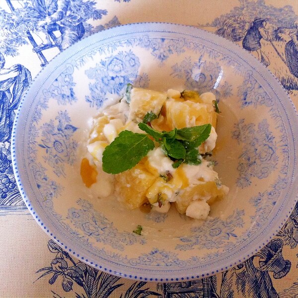 パイナップルとミントのカッテージチーズデザート レシピ 作り方 By モモグラモ 楽天レシピ パイナップルとミントのカッテージチーズデザート レシピ 作り方 By モモグラモ 楽天レシピ