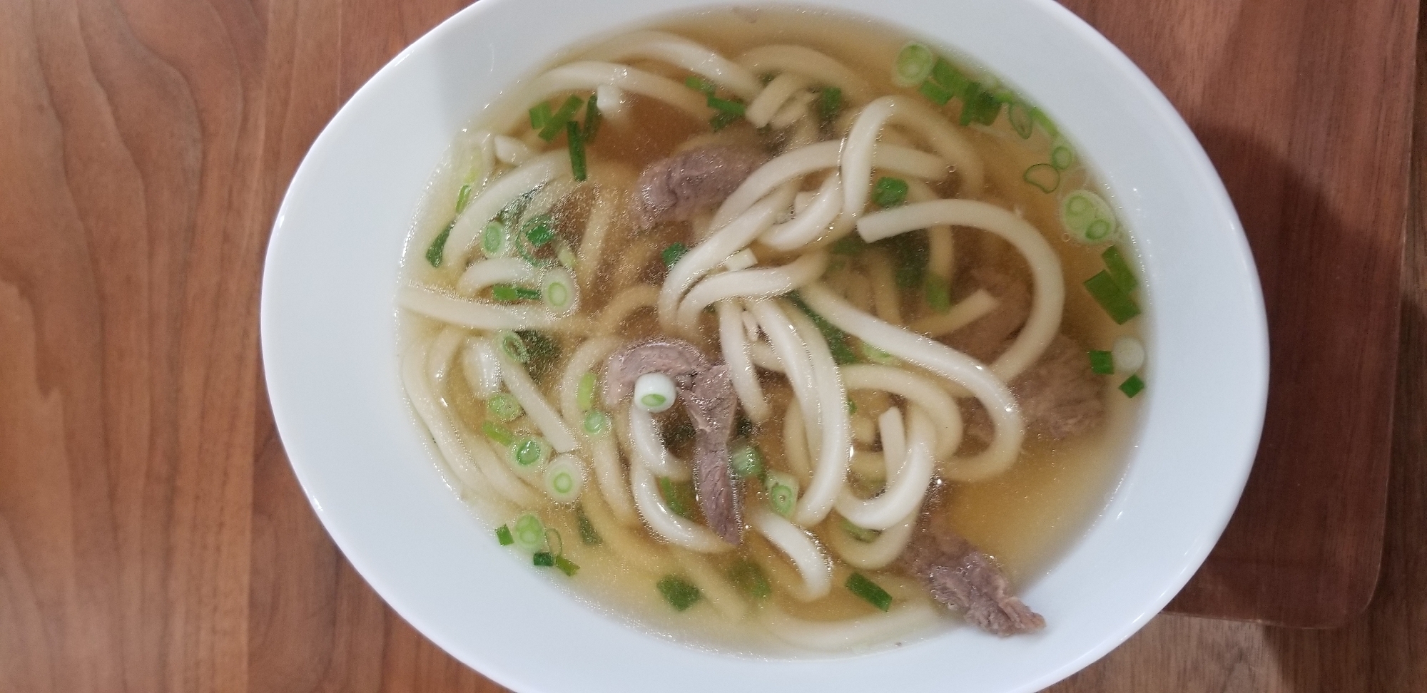 牛せせりで、肉うどん