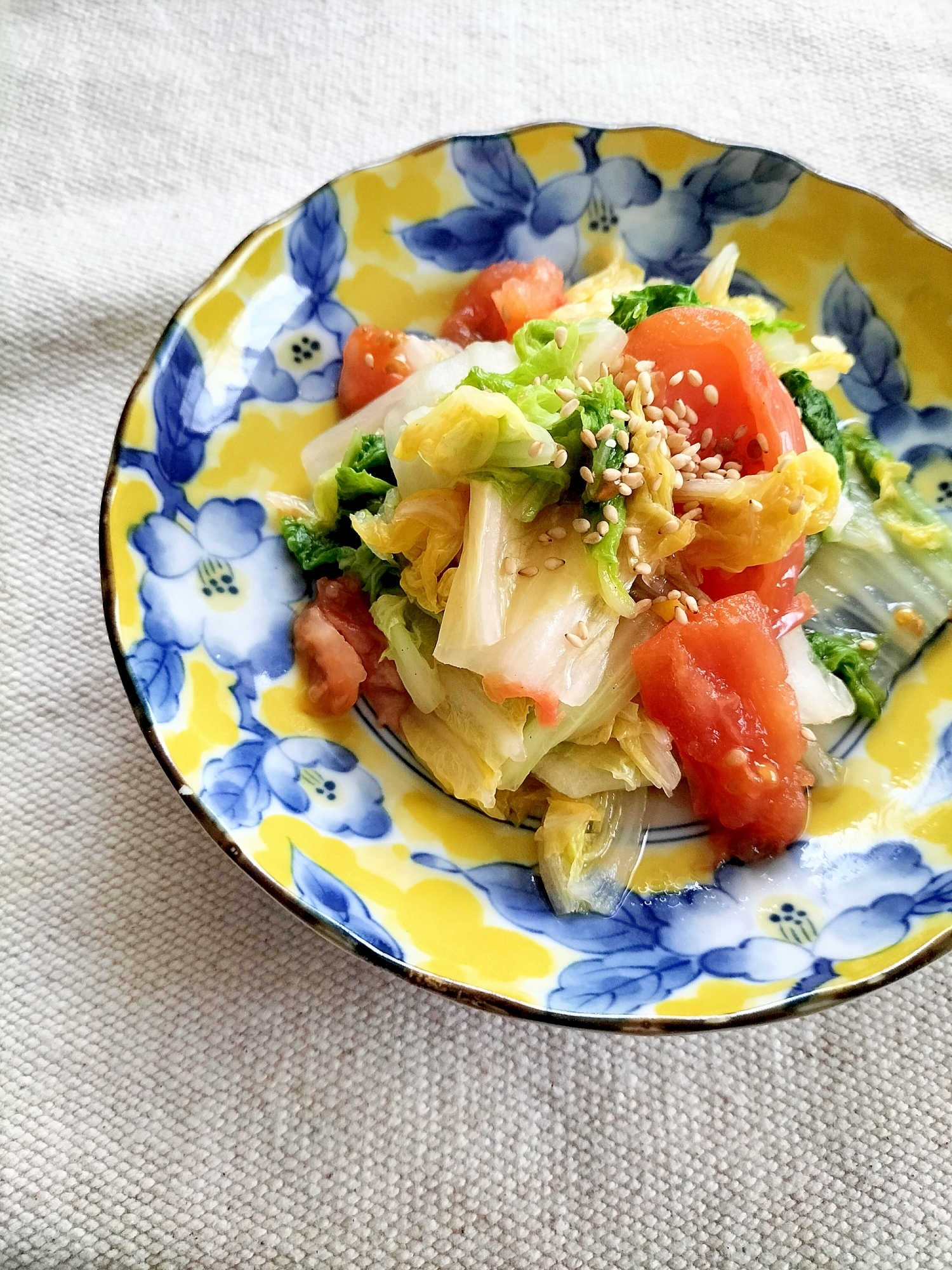 トマトと白菜の中華風おひたし♩