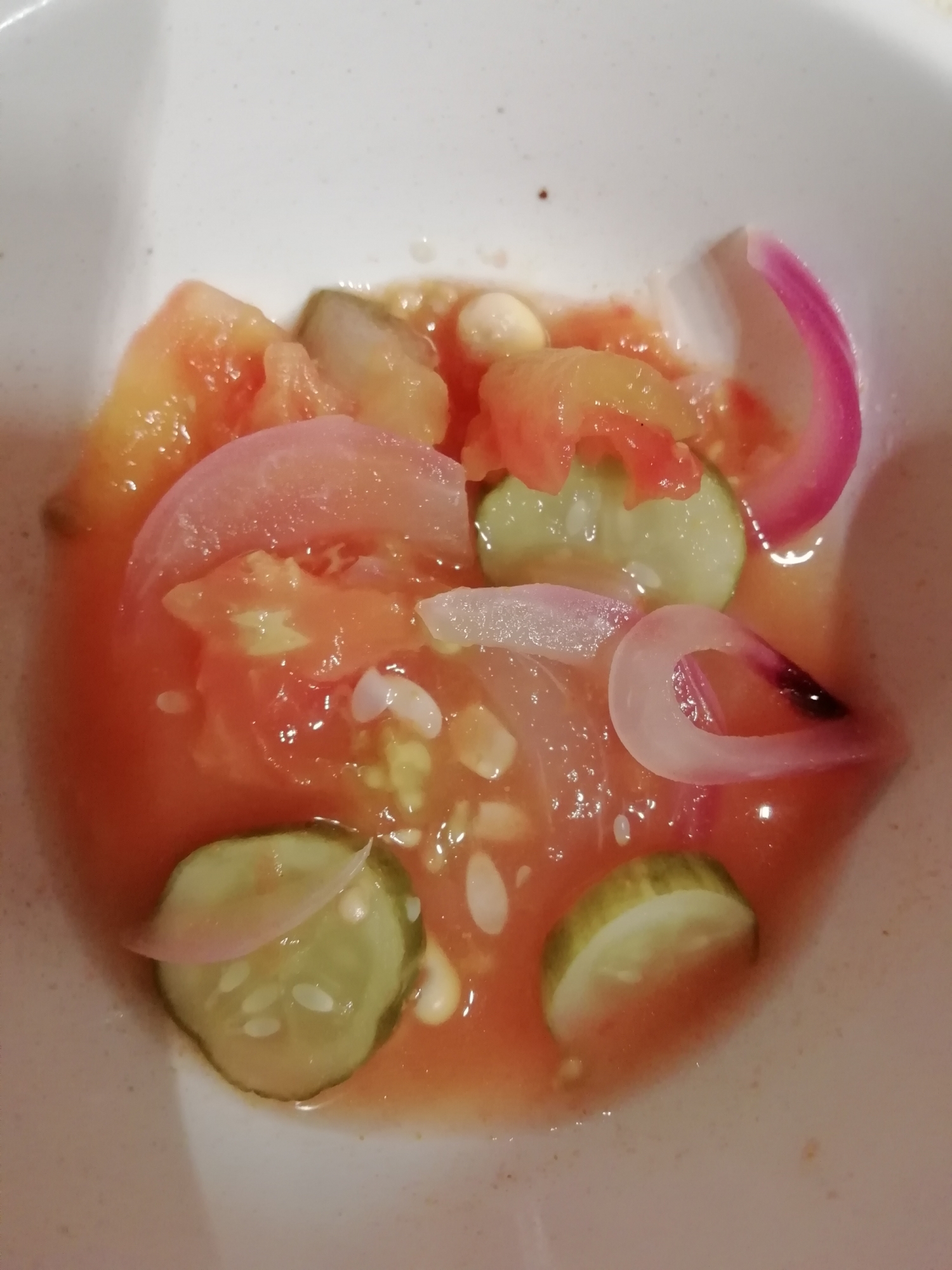 野菜を食べるスープ