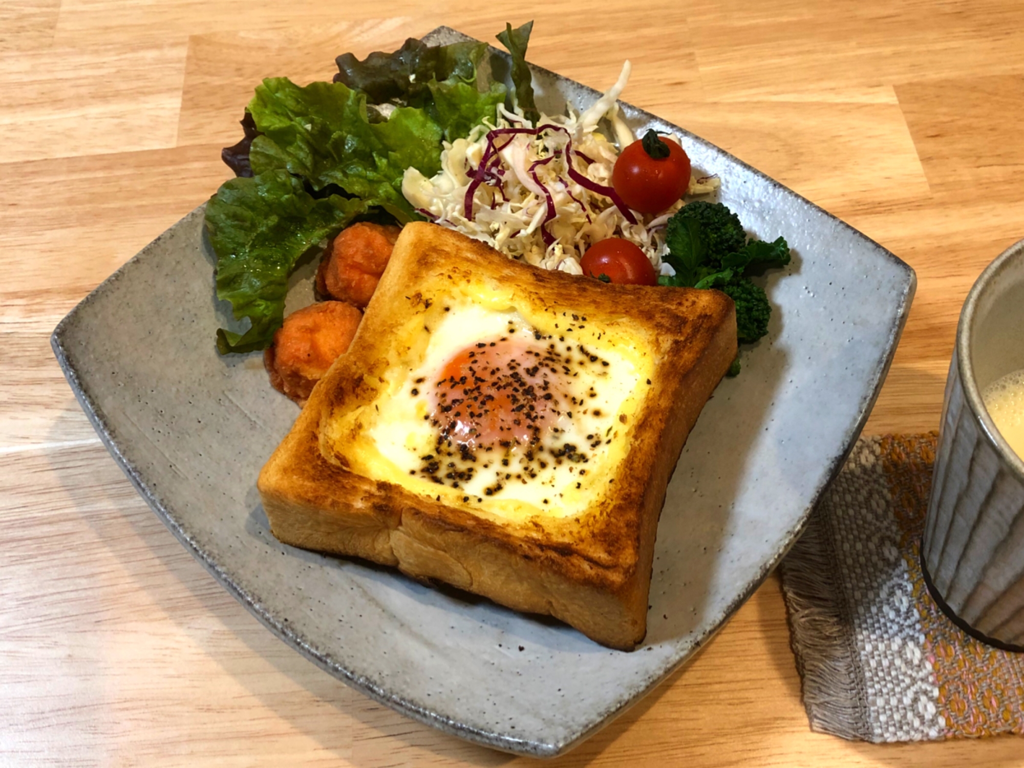 サクサクとろ〜り☆目玉焼きトースト