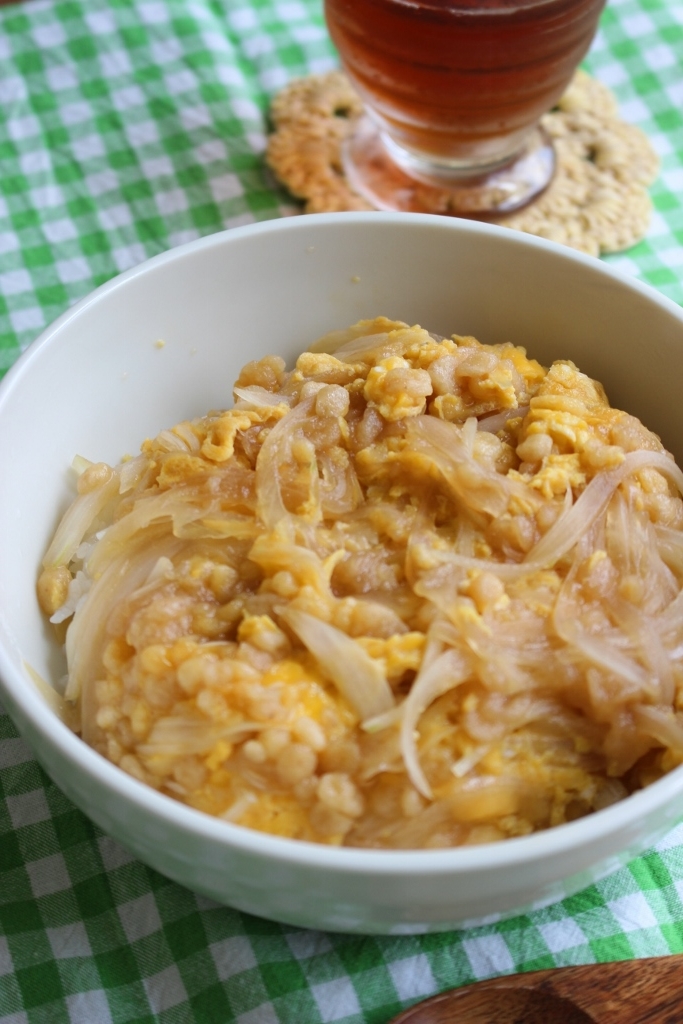 節約お一人様ランチ☆揚げ玉丼