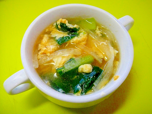 大根と小松菜卵の和風コンソメスープ レシピ 作り方 By Mint74 楽天レシピ