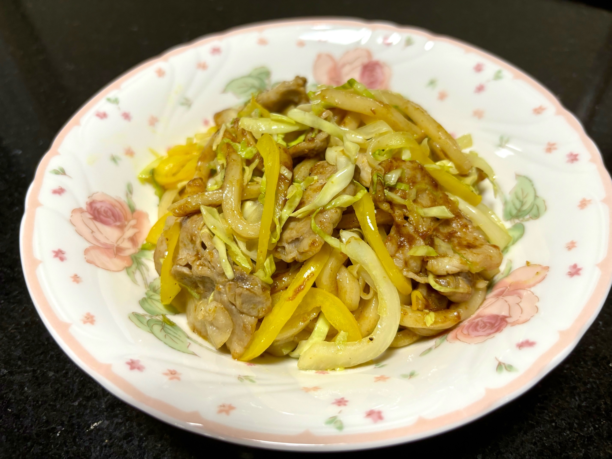 チャチャッと焼きカレーうどん！粉末スープで簡単