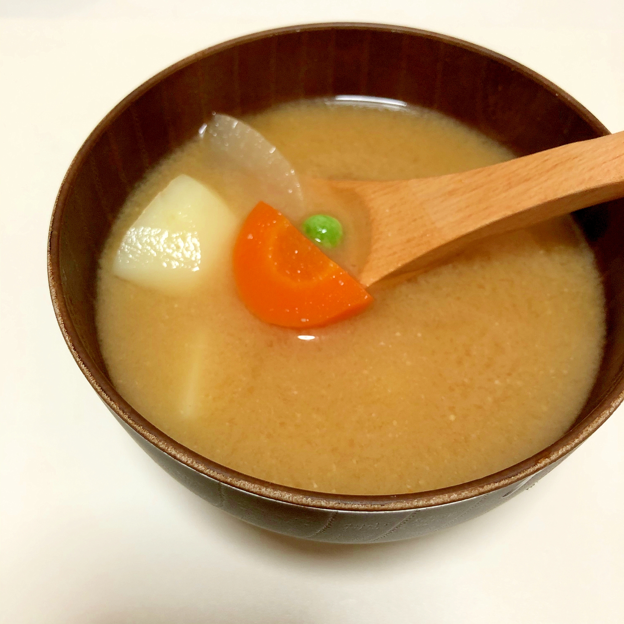 4種類野菜のお味噌汁♪