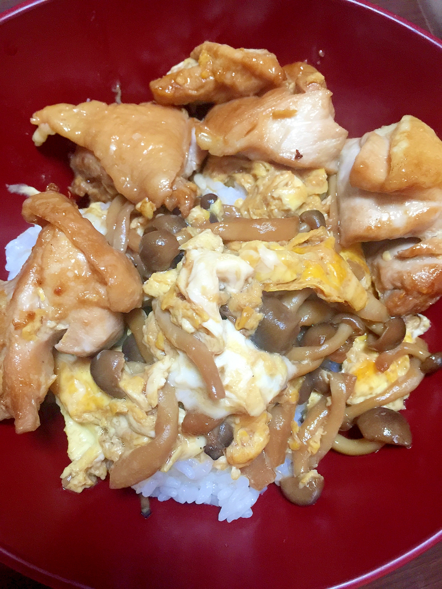 簡単！ぶなしめじの親子丼！