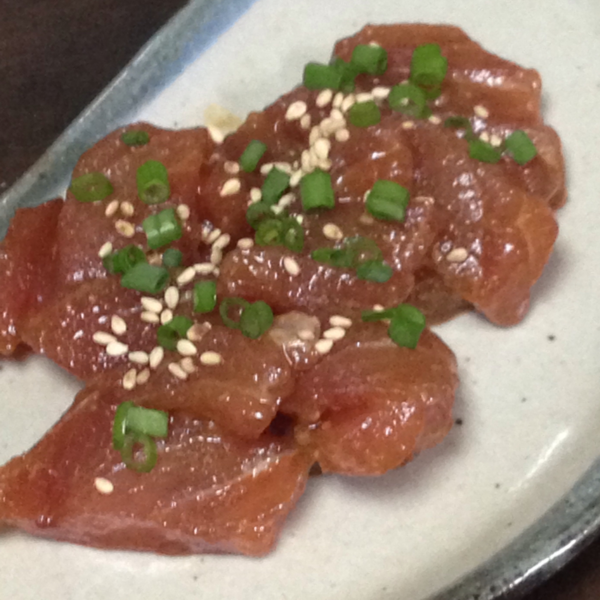 メバチマグロのわさび醤油漬け♪