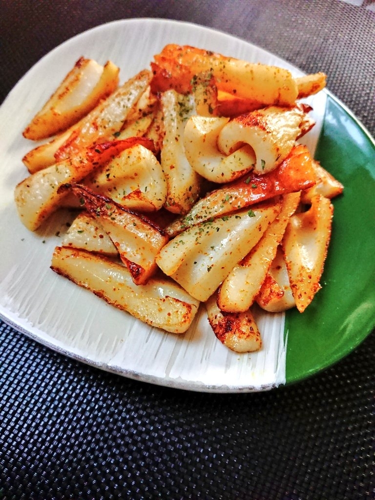 ちくわのマヨネーズ炒めカレー風味