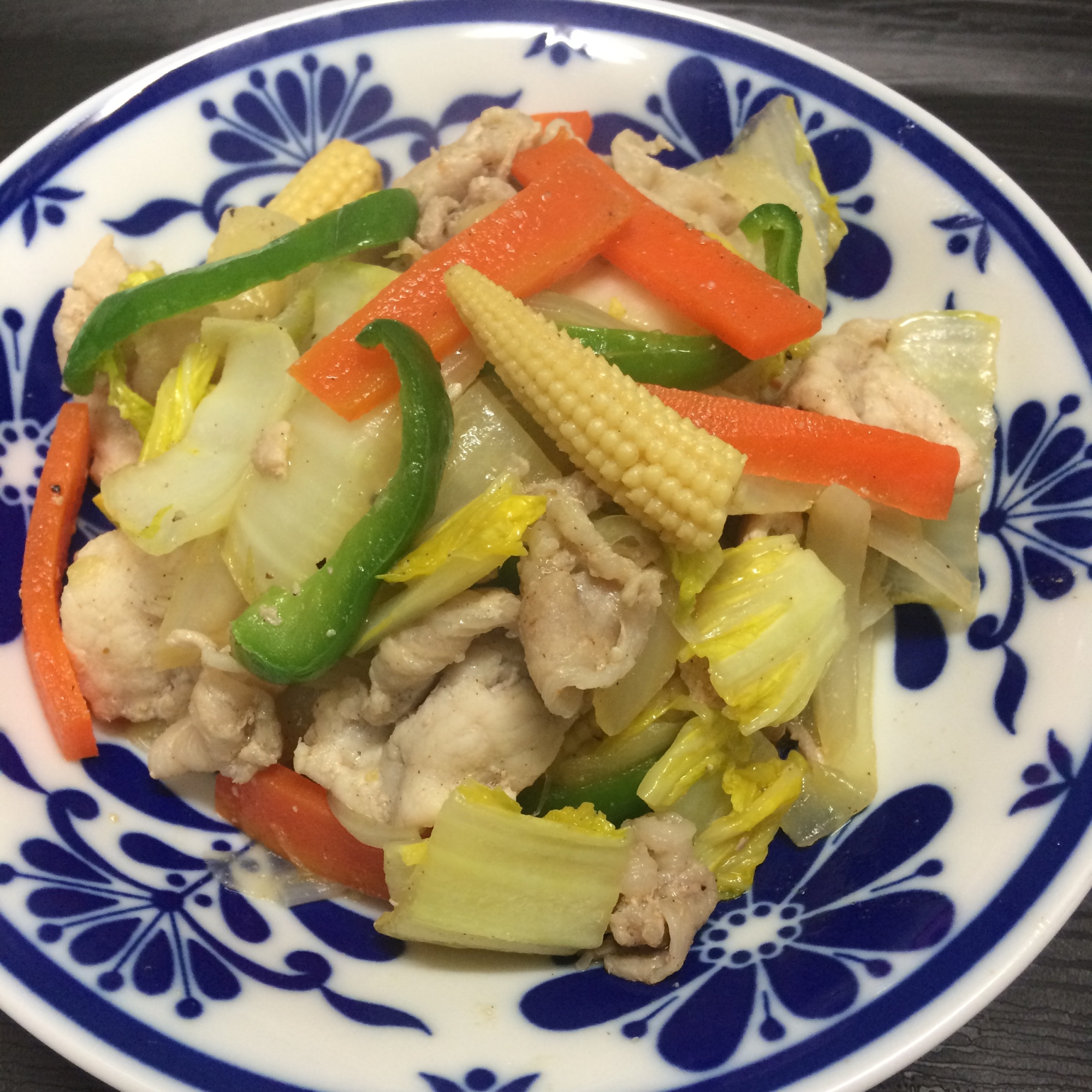 豚バラ肉のいろいろ野菜炒め