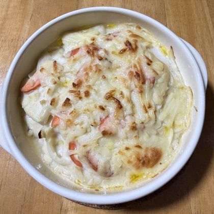 リメイク～2ど美味しいかぶのシチューのグラタン