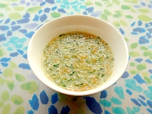 ササミの野菜たっぷりスープ(離乳食 中期)