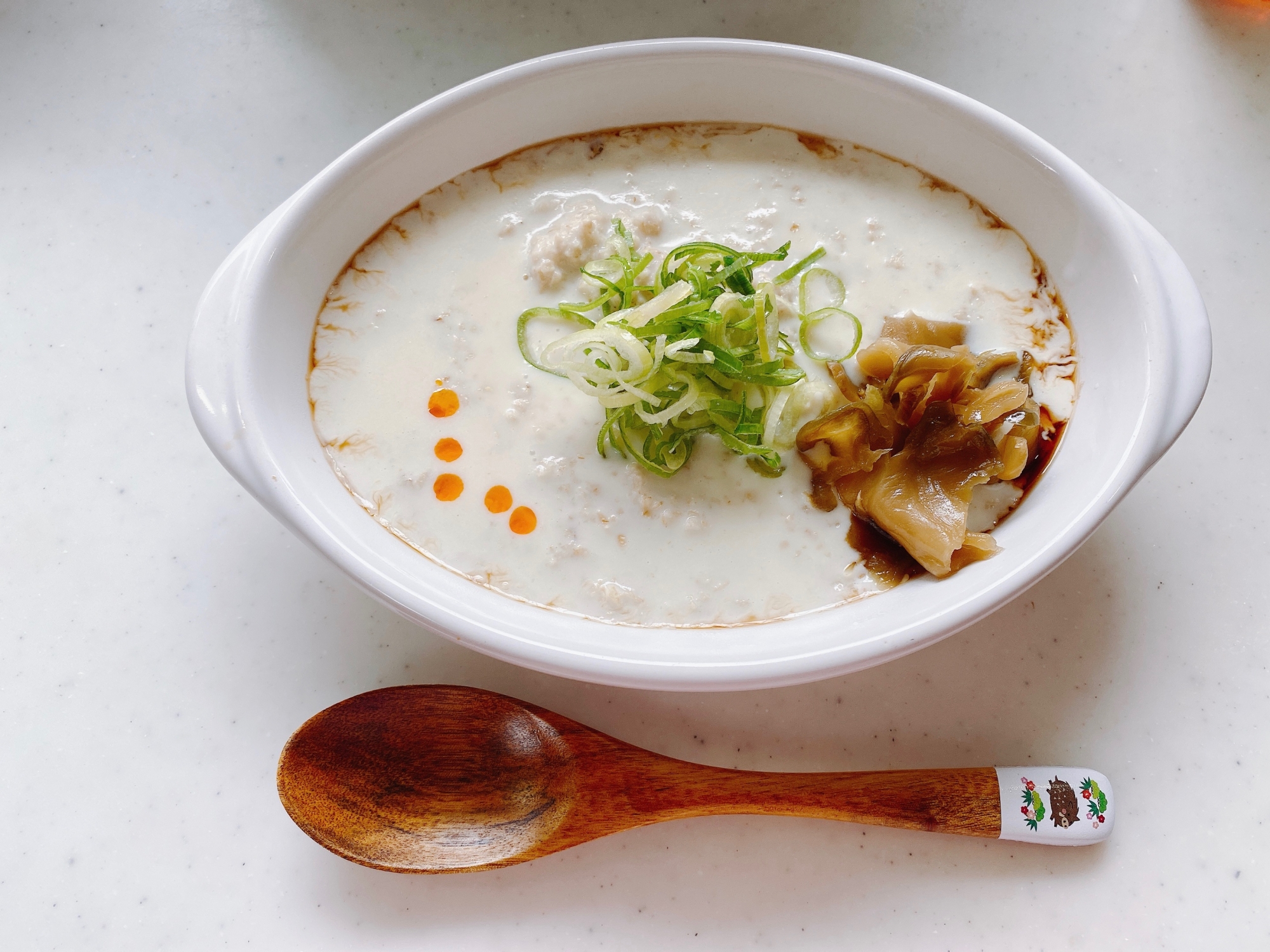 ヘルシー！台湾の朝食　豆漿風オートミール粥