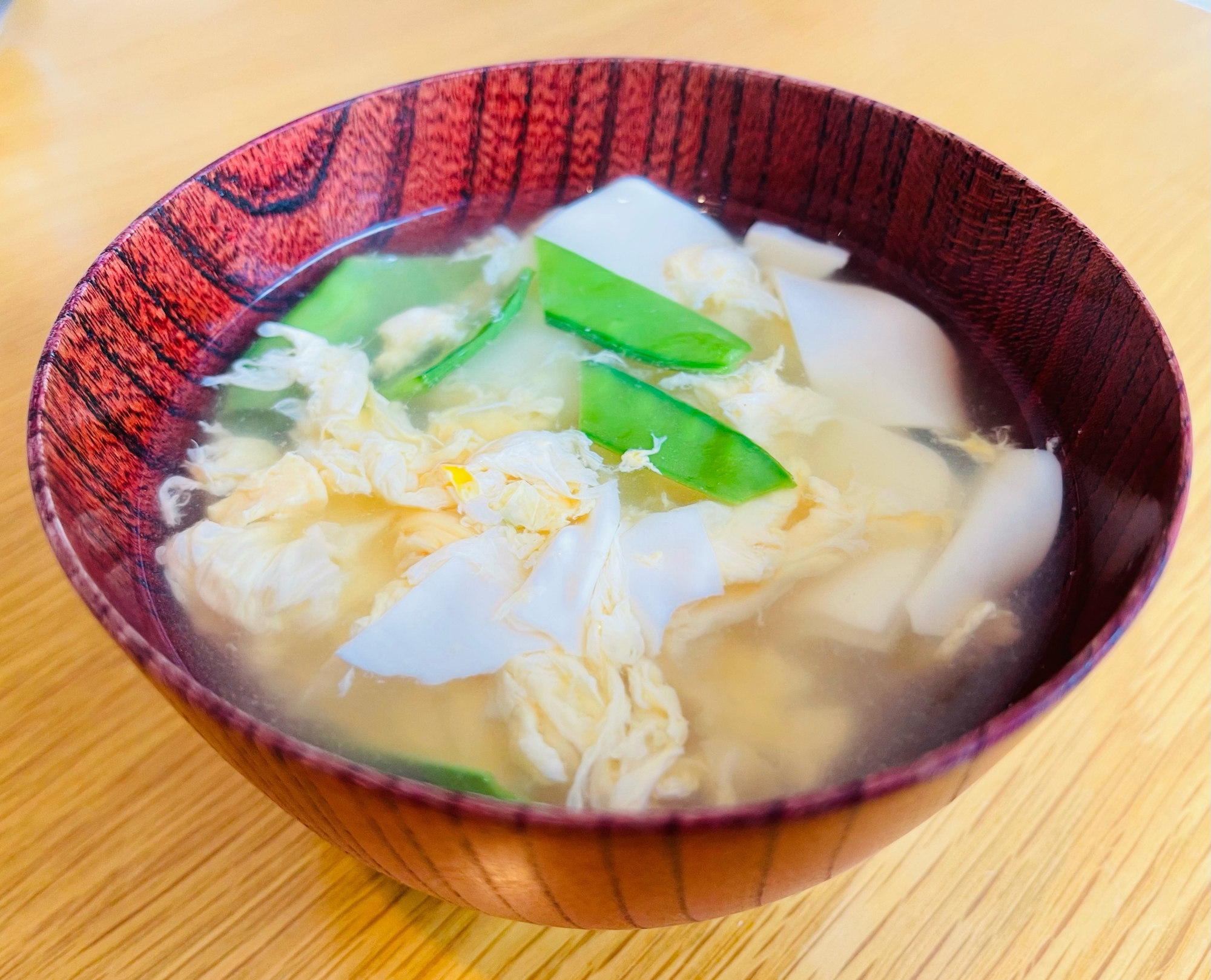 また食べたくなる！豆腐とたまごの中華風スープ