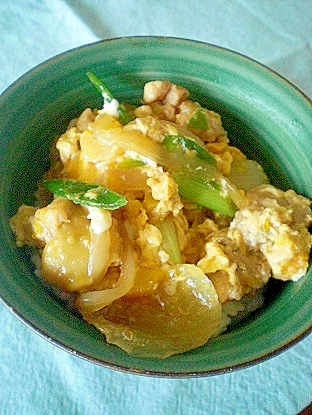 「かぼちゃ入り親子丼」　　　♪♪