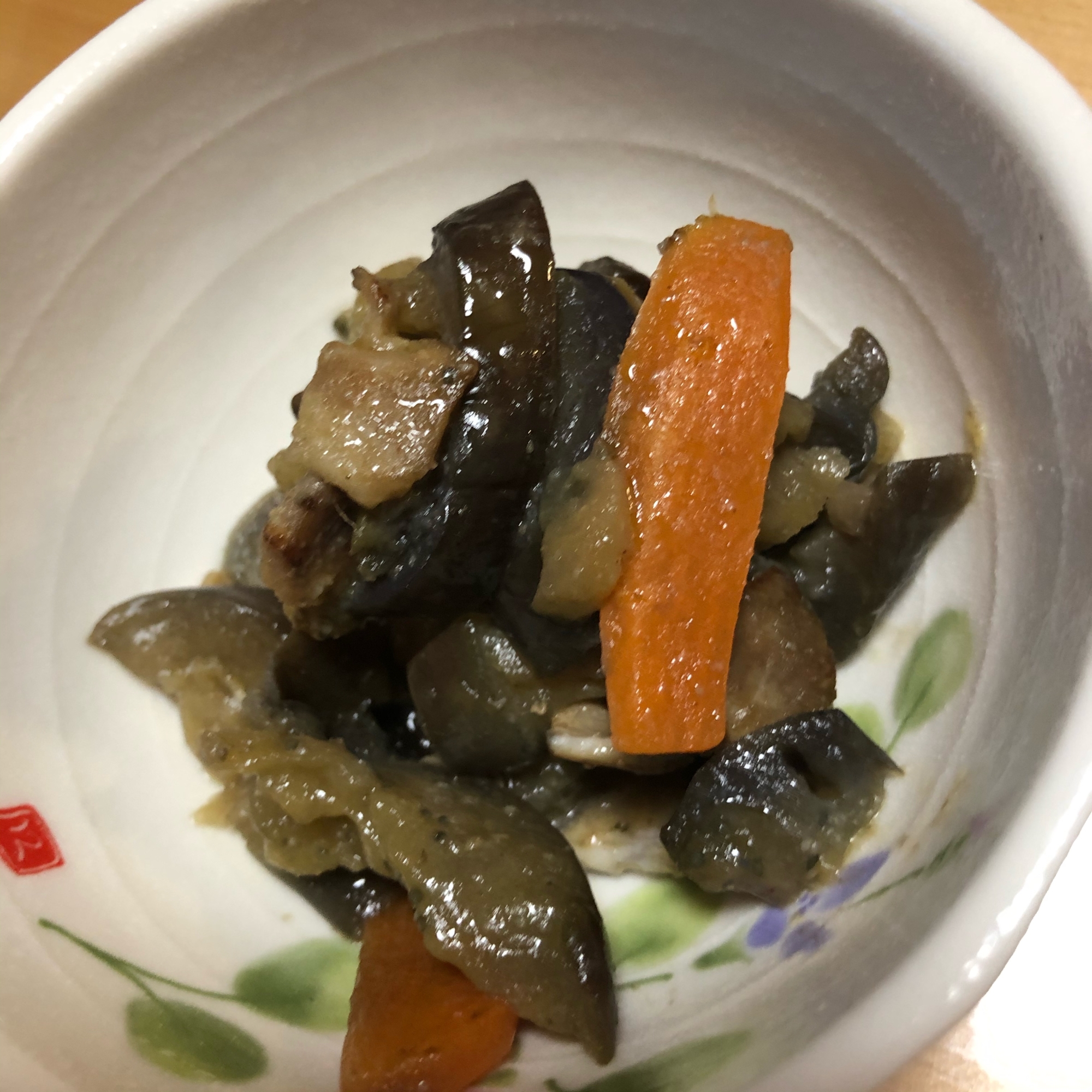 豚肉と茄子の生姜炒め煮