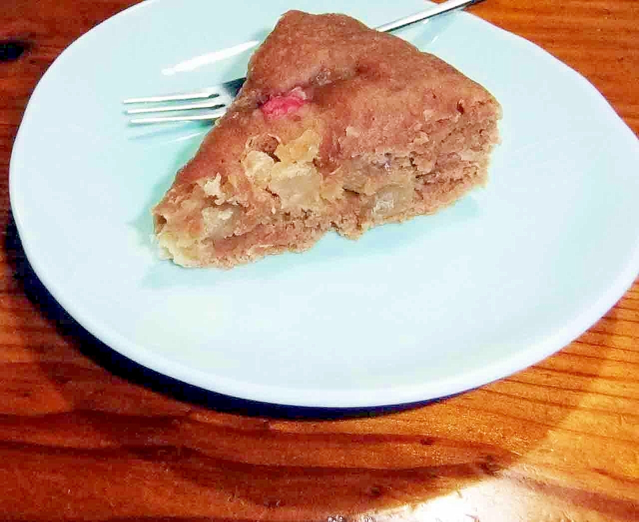 栗と桜の炊飯器ケーキ