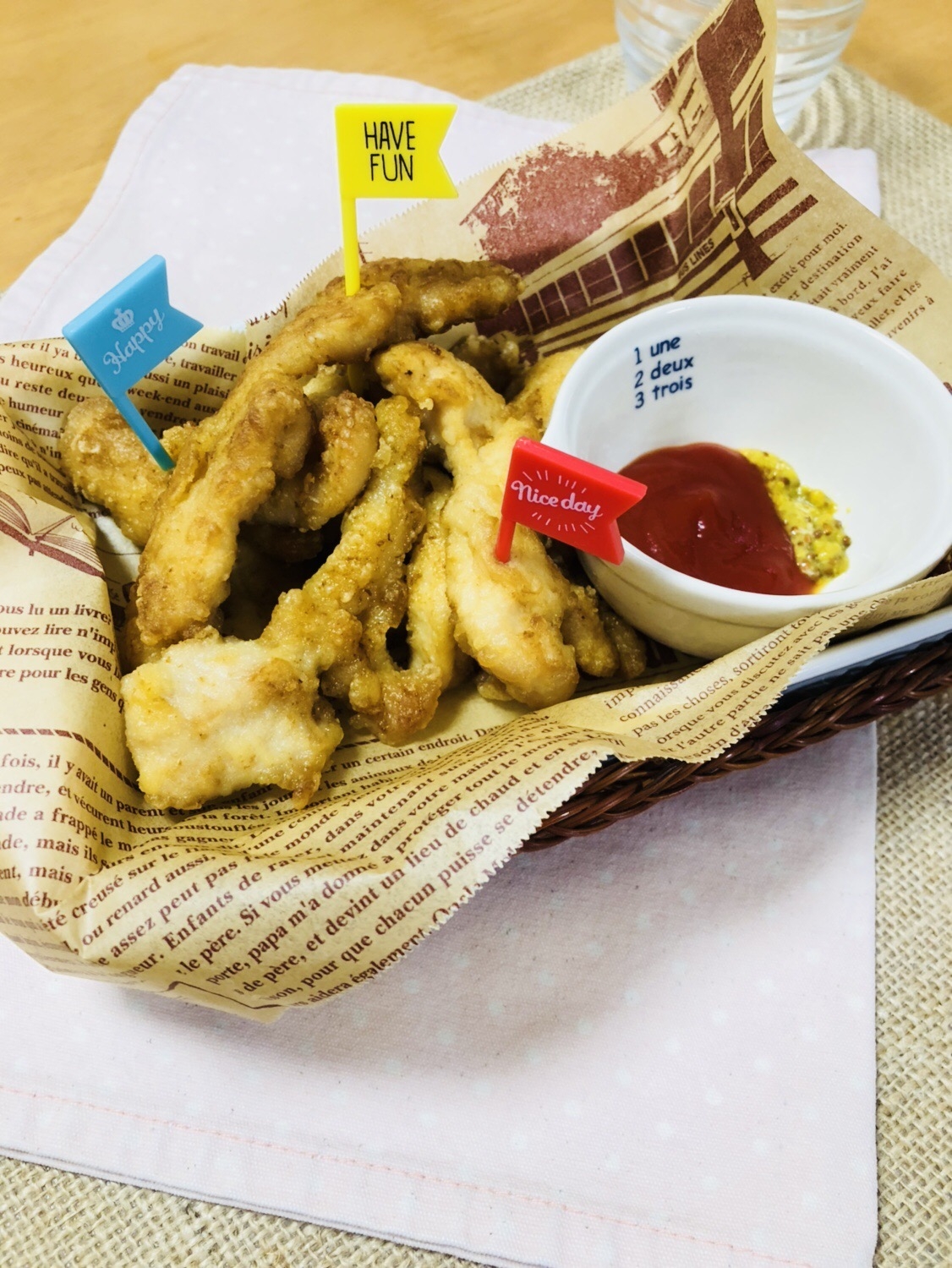 鶏胸肉のスティックチキン