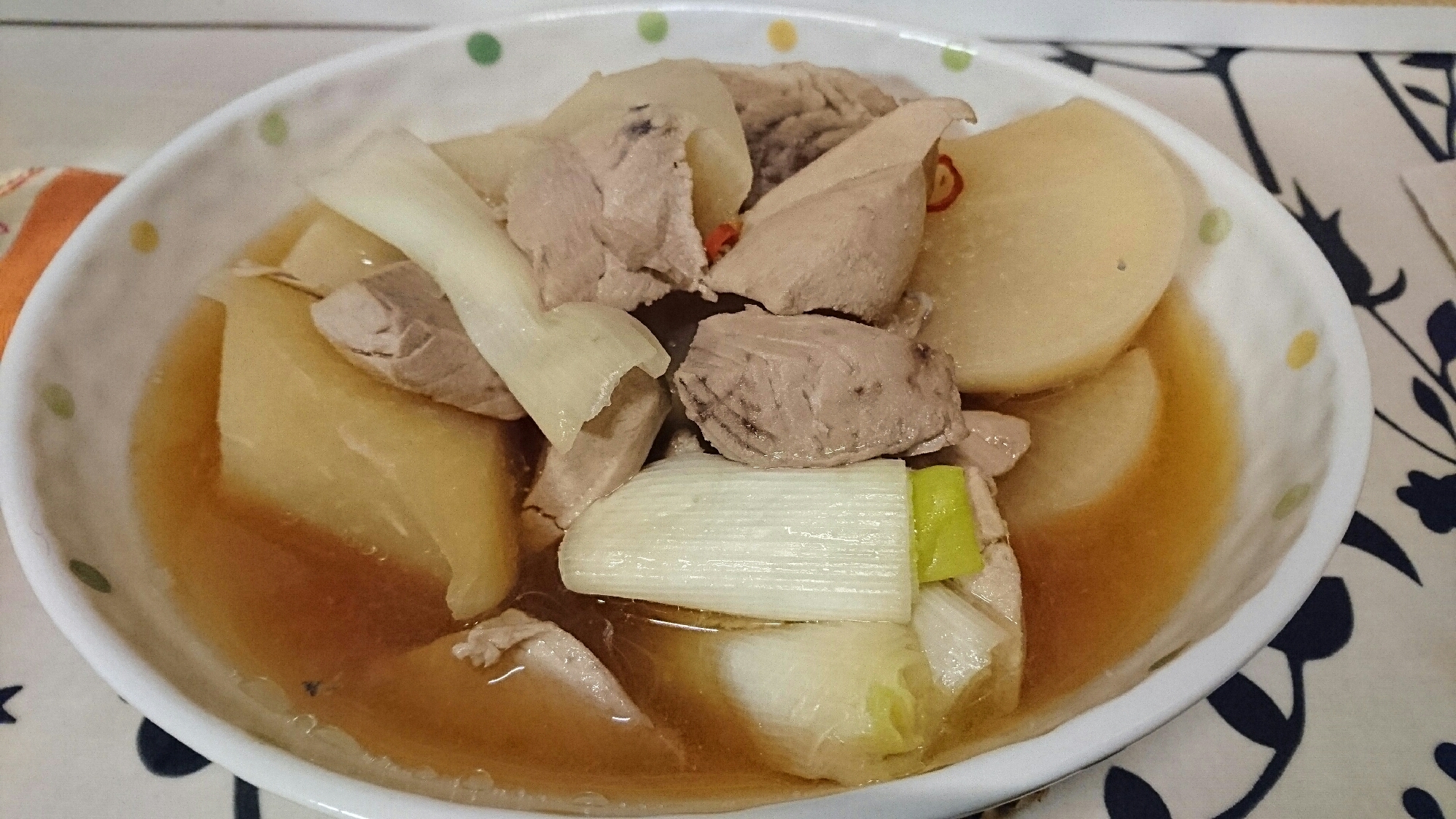 アツアツ、安心の味！カツオ大根煮