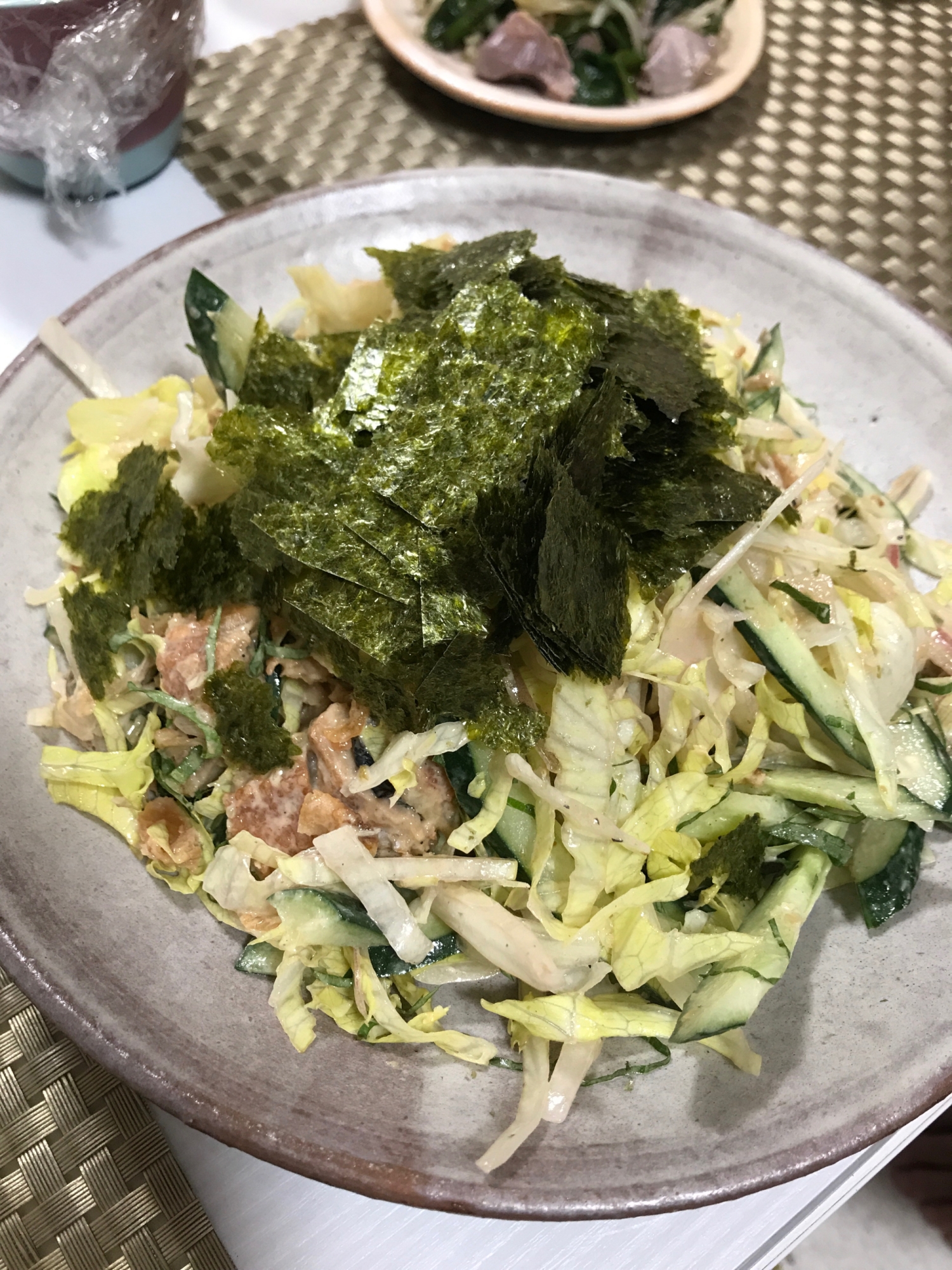秋刀魚の蒲焼きサラダ