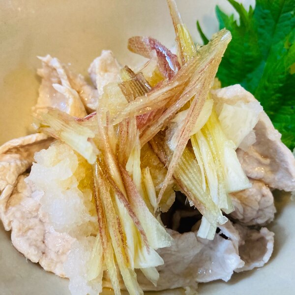 豚しゃぶのみょうがおろしポン酢 レシピ 作り方 By ちーーも 楽天レシピ 豚しゃぶのみょうがおろしポン酢 レシピ 作り方 By ちーーも 楽天レシピ