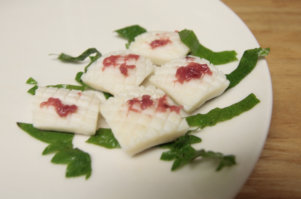 冷凍イカで簡単 プリプリ ボイルイカの梅しそ レシピ 作り方 By A S A P 楽天レシピ