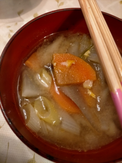 油を使わない　”豚汁”