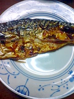 フライパンで塩焼き鯖