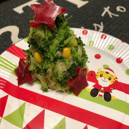 1人サイズのツリーサラダ ☆クリスマス☆