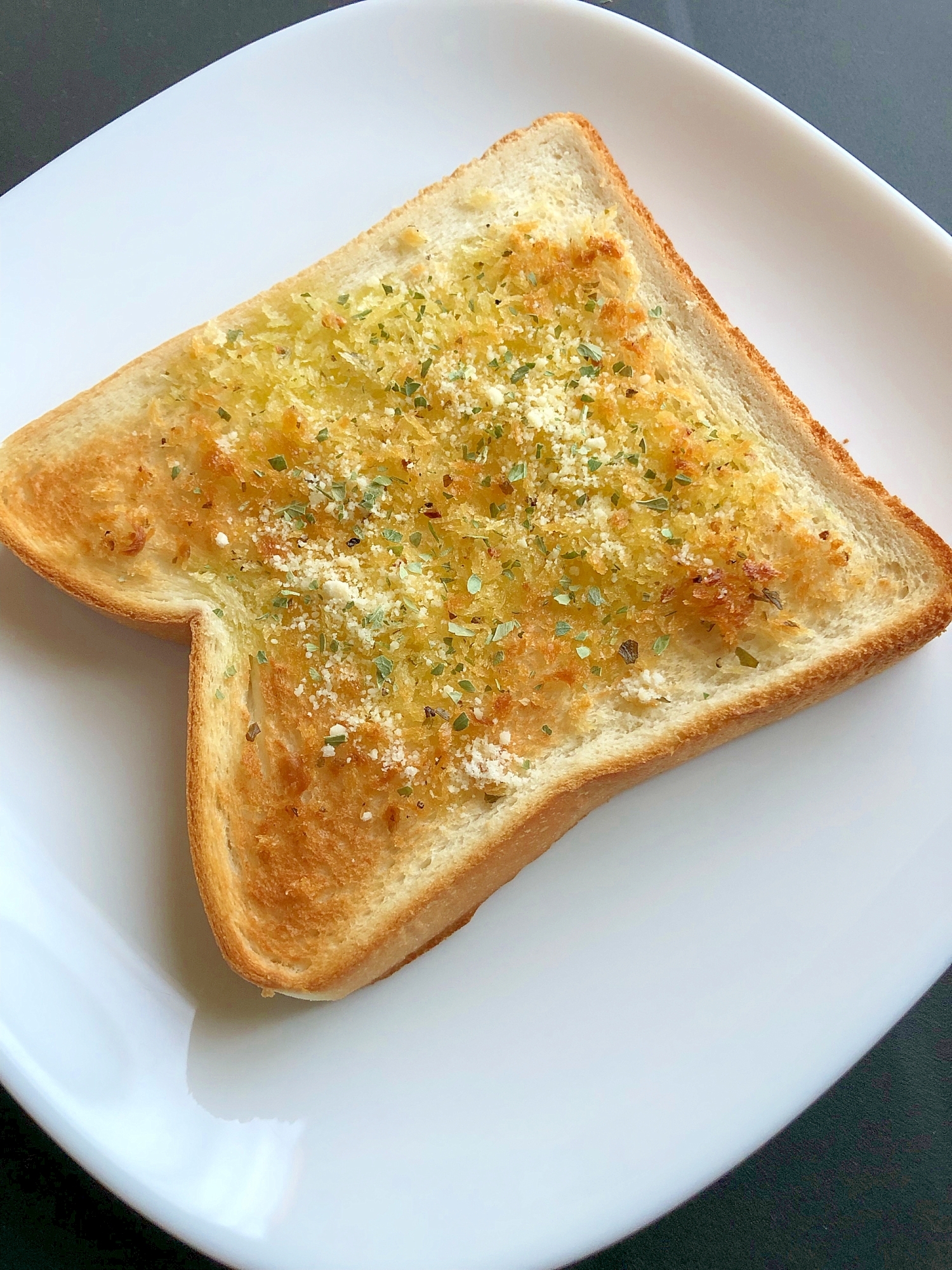 食パンの味付けパン粉焼き