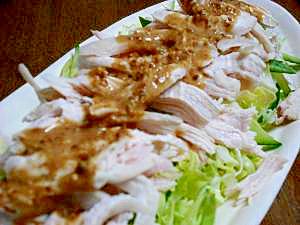 鶏ムネ肉と春キャベツのゴマだれサラダ レシピ 作り方 By しまび 楽天レシピ 鶏ムネ肉と春キャベツのゴマだれサラダ レシピ 作り方 By しまび 楽天レシピ