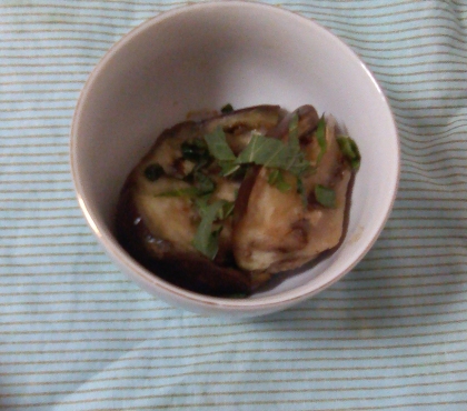 薬味かけ☘️焼きなす