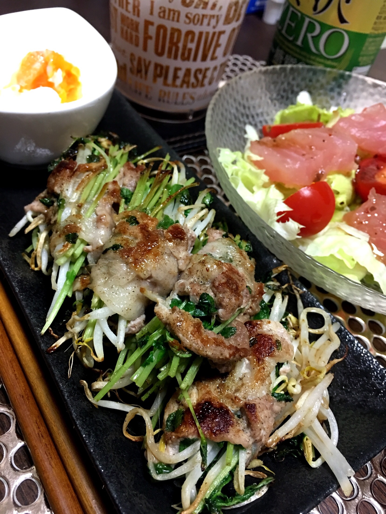 【糖質オフ】豆苗もやしの豚肉巻き☆ レシピ・作り方 by hr.vivid｜楽天レシピ