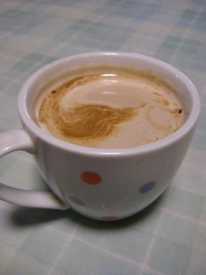 レギュラーコーヒーを濃い目で作りました。
簡単で美味しかったです(≧▽≦）☆