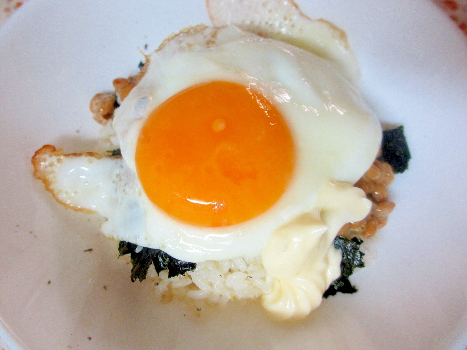 納豆目玉マヨ丼 レシピ・作り方 by mococo05 - 楽天レシピ