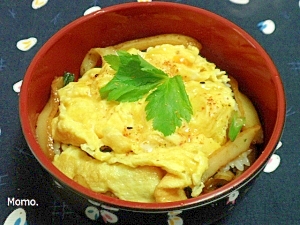 さつま揚げの玉子丼